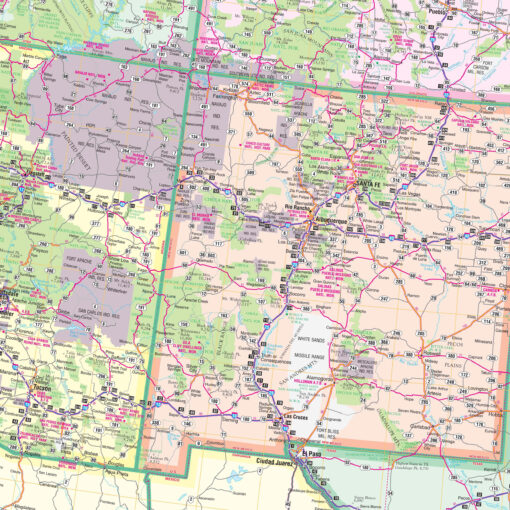 Western United States Regional Wall Map by Kappa - Image 2