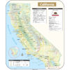 California Shaded Relief State Wall Map by Kappa