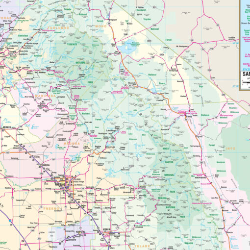 California State Wall Map by Kappa - Image 2