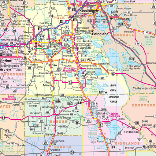 Florida State Wall Map by Kappa - Image 2