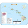 Hawaii Shaded Relief State Wall Map by Kappa