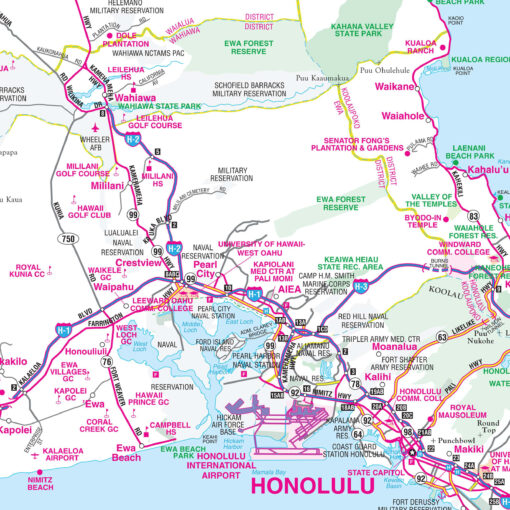 Hawaii State Wall Map by Kappa - Image 2