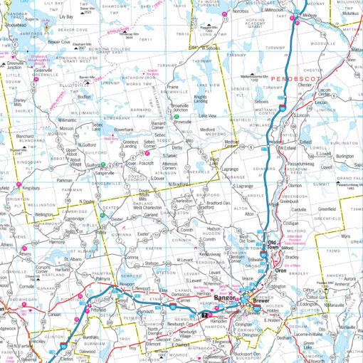 Maine State Wall Map by Kappa - Image 2