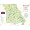 Missouri Shaded Relief State Wall Map by Kappa
