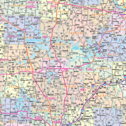 Missouri State Wall Map by Kappa - Image 2