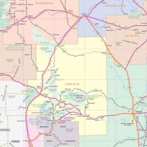 New Mexico State Wall Map by Kappa - Image 2