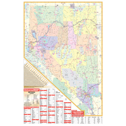 Nevada State Wall Map by Kappa