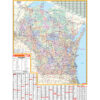 Wisconsin State Wall Map by Kappa