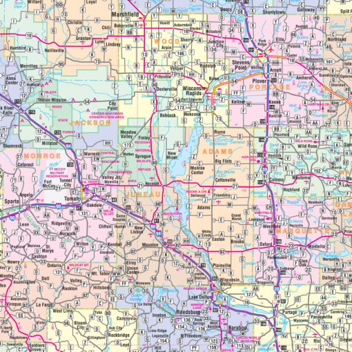 Wisconsin State Wall Map by Kappa - Image 2