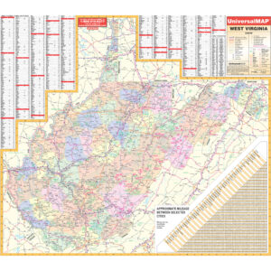 West Virginia State Wall Map by Kappa