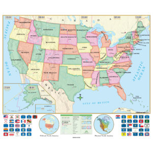 United States Beginner Wall Map by Kappa