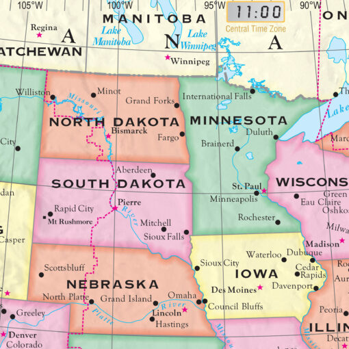 United States Primary Wall Map by Kappa - Image 2