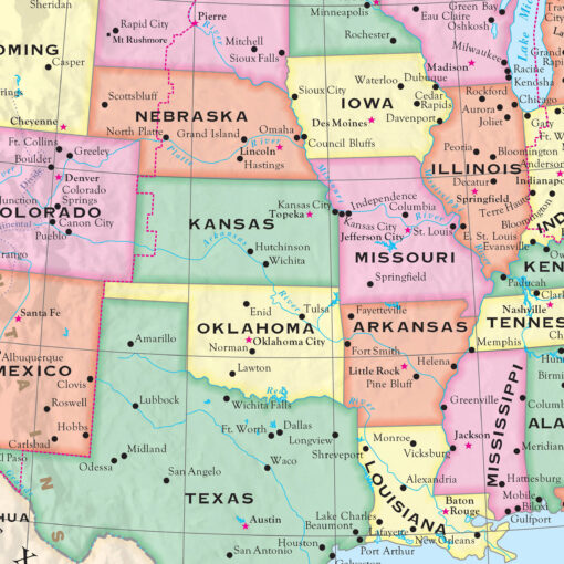 United States Simple Wall Map by Kappa - Image 2