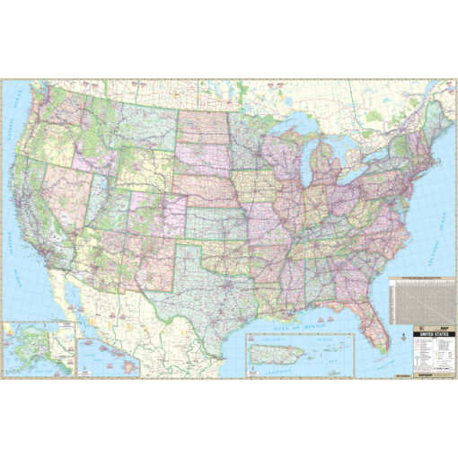 United States Wall Map by Kappa