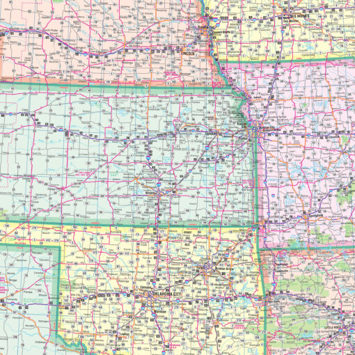 United States Wall Map Mural by Kappa - Image 2