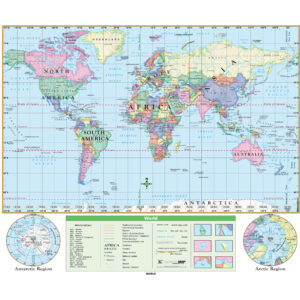 World Essential Wall Map by Kappa