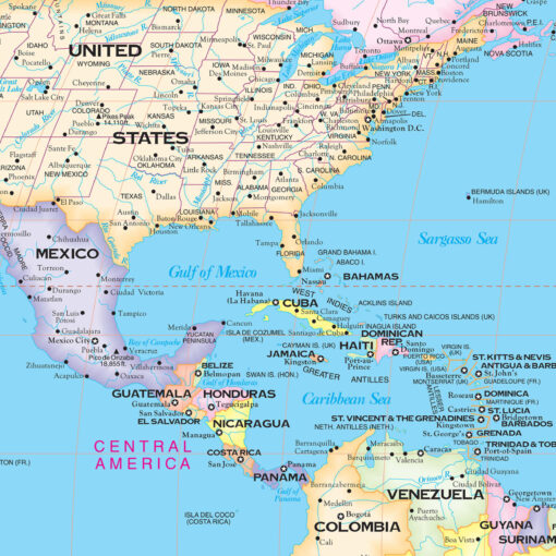 World Robinson Projection Wall Map Mural by Kappa - Image 2