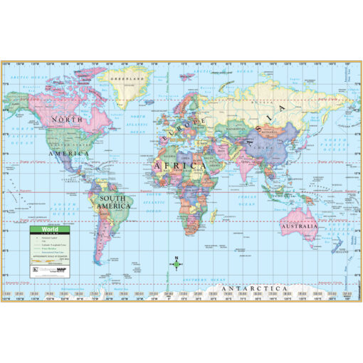 World Simple Wall Map by Kappa