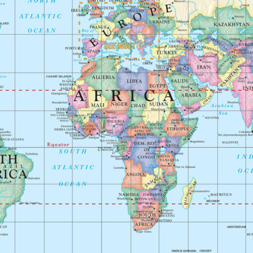 World Simple Wall Map by Kappa - Image 2