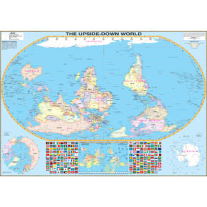 World Upside Down Wall Map by Kappa