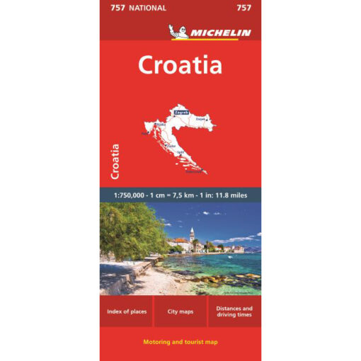 Michelin - Croatia - Folding Travel Map