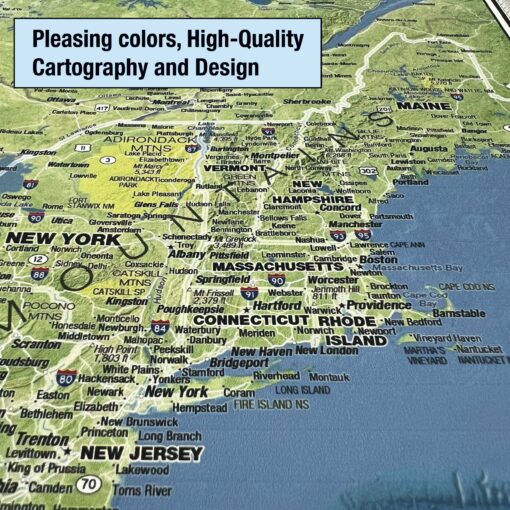 United States Ranger Classroom Pull Down Map w/ Backboard by South of Kings - Image 2
