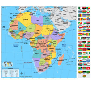 Africa Primary Classroom Wall Map by BrightWay Educational