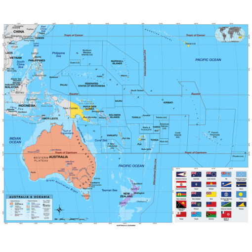 7 Continent Primary Classroom Pull Down Map Set w/ Backboard by BrightWay Educational - Image 11