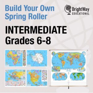 Colorful world maps and educational posters for geography learning, perfect for classrooms and homeschooling, showcasing countries, continents, and global data.