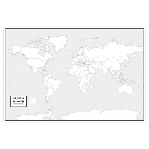 Outline of world map highlighting global geography and cartography, ideal for travel, navigation, and educational purposes. Perfect for wall decor and map enthusiasts seeking detailed world maps.