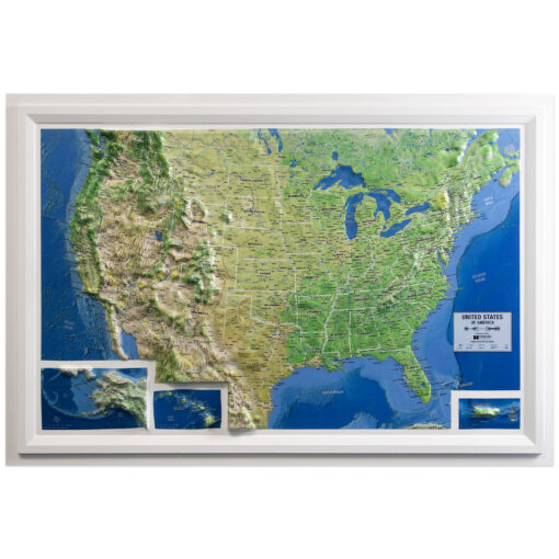 United States Ranger Raised Relief Map by Hubbard Scientific