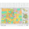 Colorado Wall Map w/Multi-Color Counties by MapShop