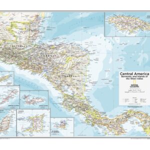 Central America, Bermuda, and Islands of the West Indies - Atlas of the World, 10th Edition by National Geographic