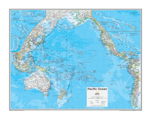Pacific Ocean Political - Atlas of the World, 10th Edition by Nationl Geographic