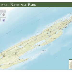 Isle Royale National Park Wall Map by National Geographic