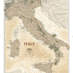 Italy Executive Wall Map by National Geographic