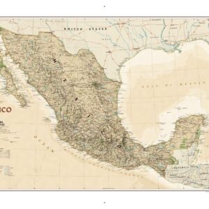 Mexico Executive Wall Map by National Geographic