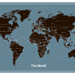 World Modern Wall Map by National Geographic