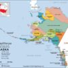 Alaska Boroughs and Census Areas (Counties) Wall Map by MapSherpa