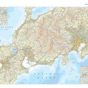 Japan: Tokyo to Osaka Wall Map by The Times
