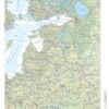 Baltic States Wall Map by The Times