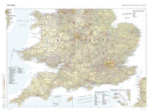 Detailed map of South and West England showing cities, towns, road networks, and geographic features, perfect for travel planning and geographic reference.