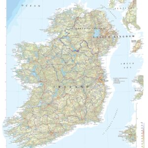 Ireland Wall Map by The Times