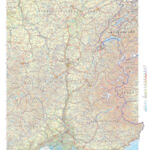 France (Southeast) Wall Map by The Times