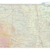 Great Plains North (United States) Wall Map by The Times