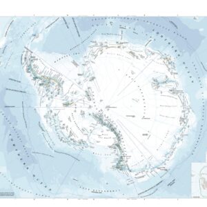 Antarctica Wall Map by The Times