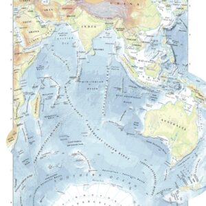 Indian Ocean Wall Map by The Times