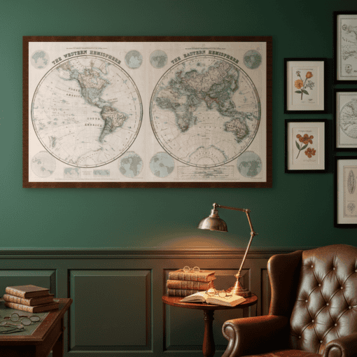 Historical Wall Maps and Vintage Map Prints
