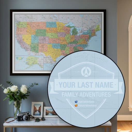 Personalized Wall Maps